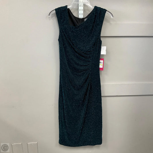 Dress Party Midi By Vince Camuto In Black & Blue, Size: 4