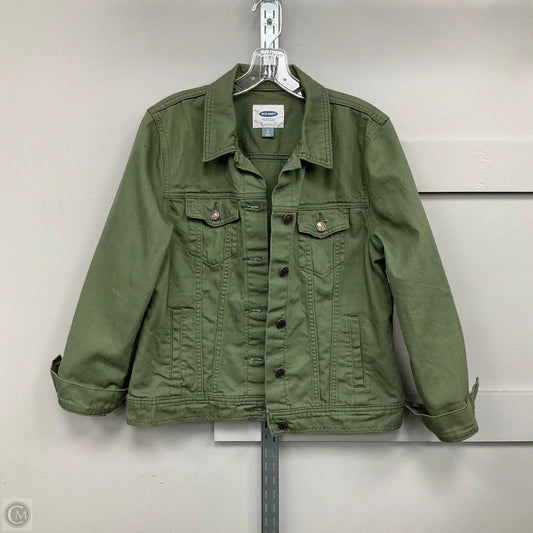 Jacket Denim By Old Navy In Green Denim, Size: L