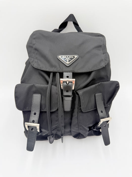 Backpack Luxury Designer By Prada In Black, Size:Small