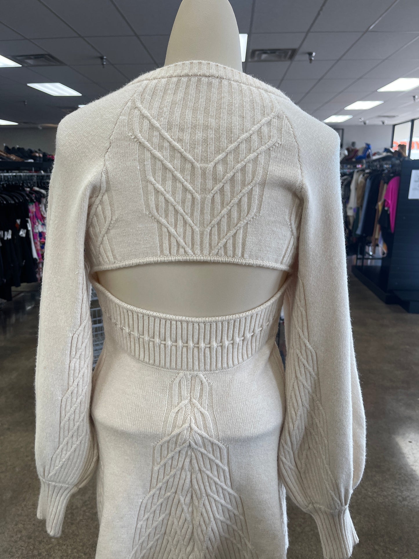 Cream Dress Sweater Free People, Size Xs