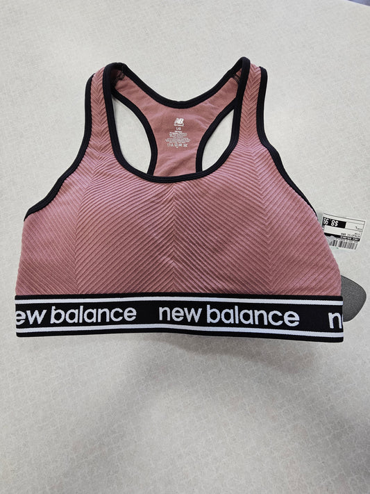 Athletic Bra By New Balance In Pink, Size: L