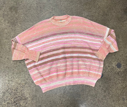 Striped Pattern Sweater Free People, Size M