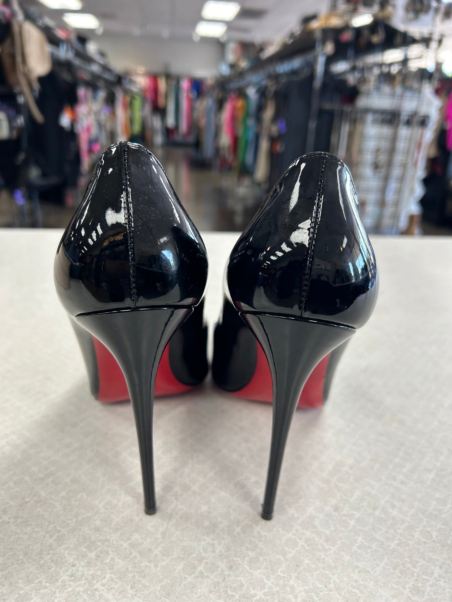 Black Shoes Heels Stiletto Christian Louboutin, Size 10