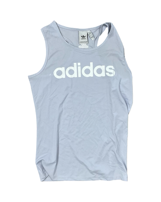 Athletic Tank Top By Adidas In Blue, Size:L