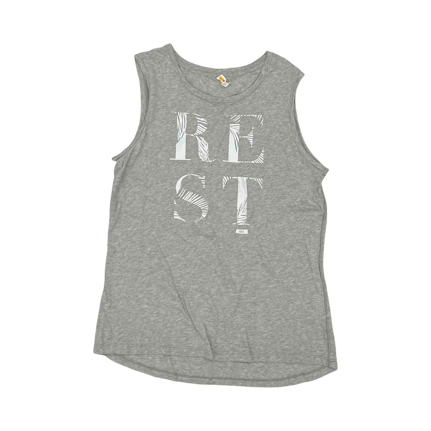 Athletic Tank Top By Lucy In Grey, Size:M