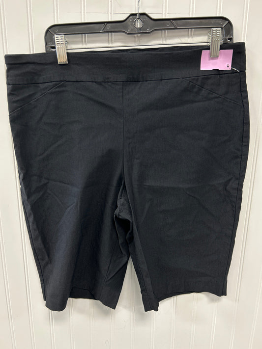 Shorts By Charter Club In Black, Size:Xl