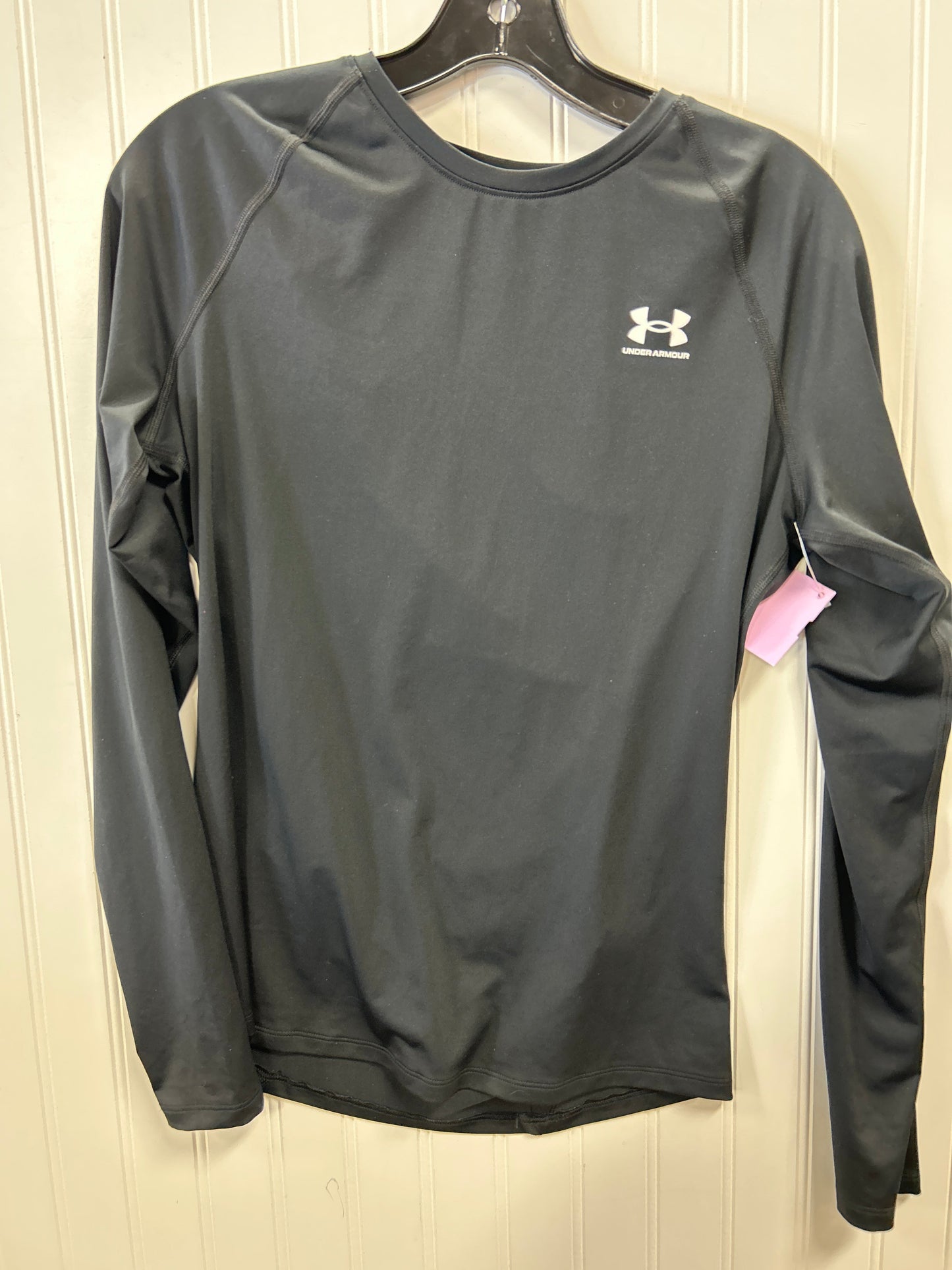 Athletic Top Ls Collar By Under Armour In Black, Size:L