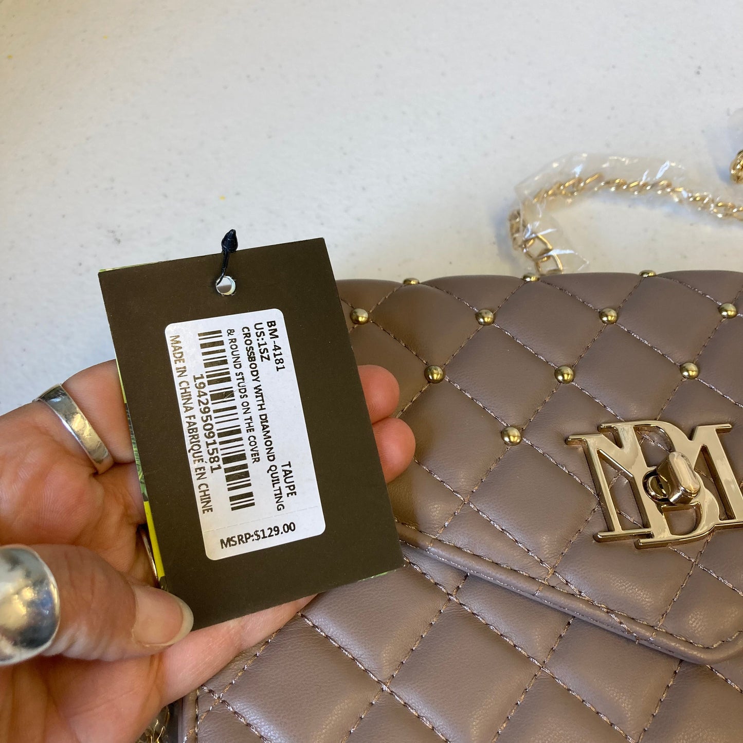 Crossbody By Badgley Mischka In Tan, Size:Small
