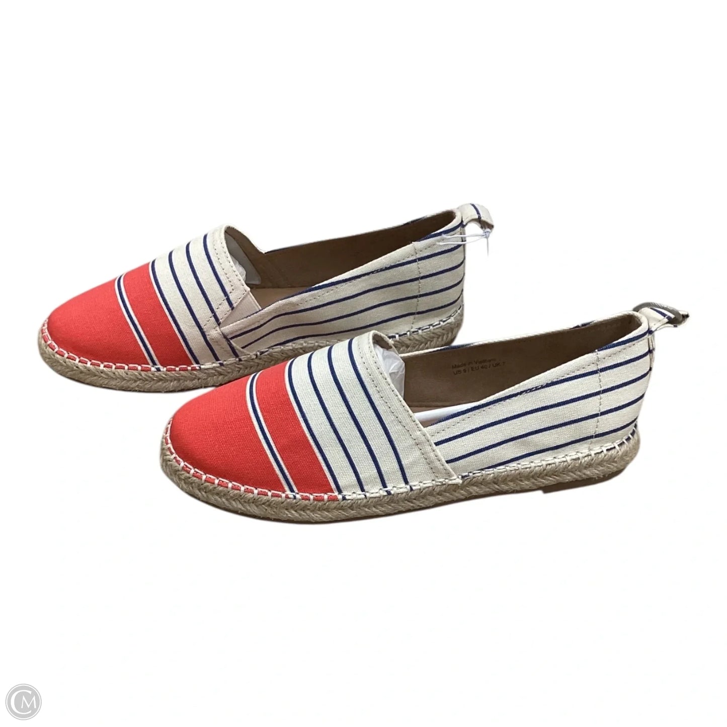 Shoes Flats By Amazon Essentials In Blue & Red & White, Size: 9
