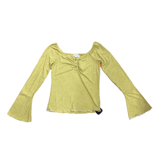 Yellow Top Long Sleeve Hem & Thread, Size S