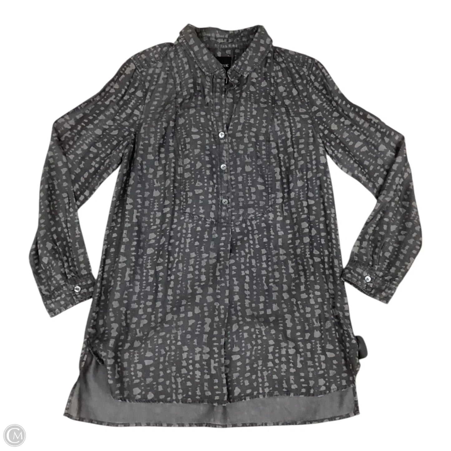 Top Long Sleeve By Nic + Zoe In Grey, Size: M