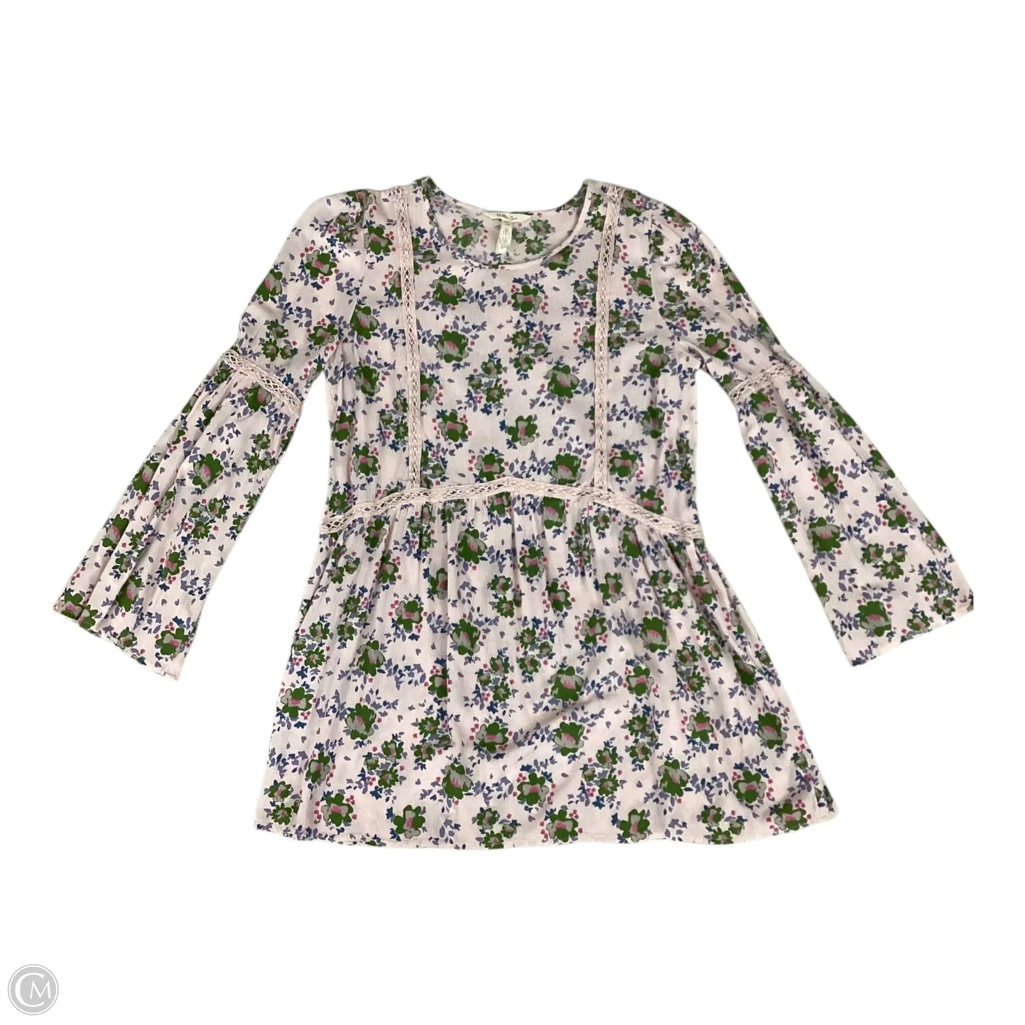 Top Long Sleeve By Matilda Jane In Floral Print, Size: L