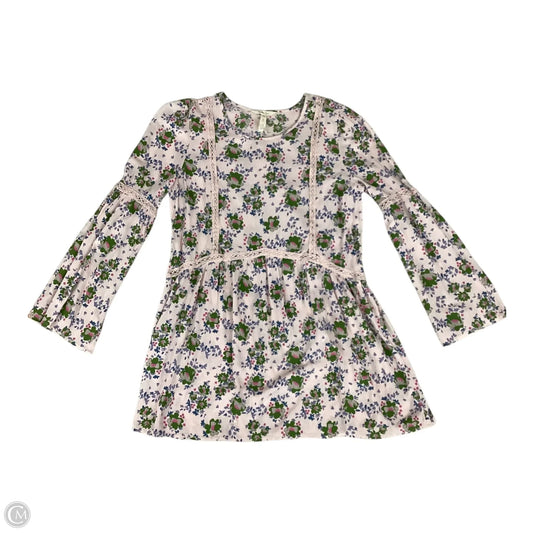 Top Long Sleeve By Matilda Jane In Floral Print, Size: L