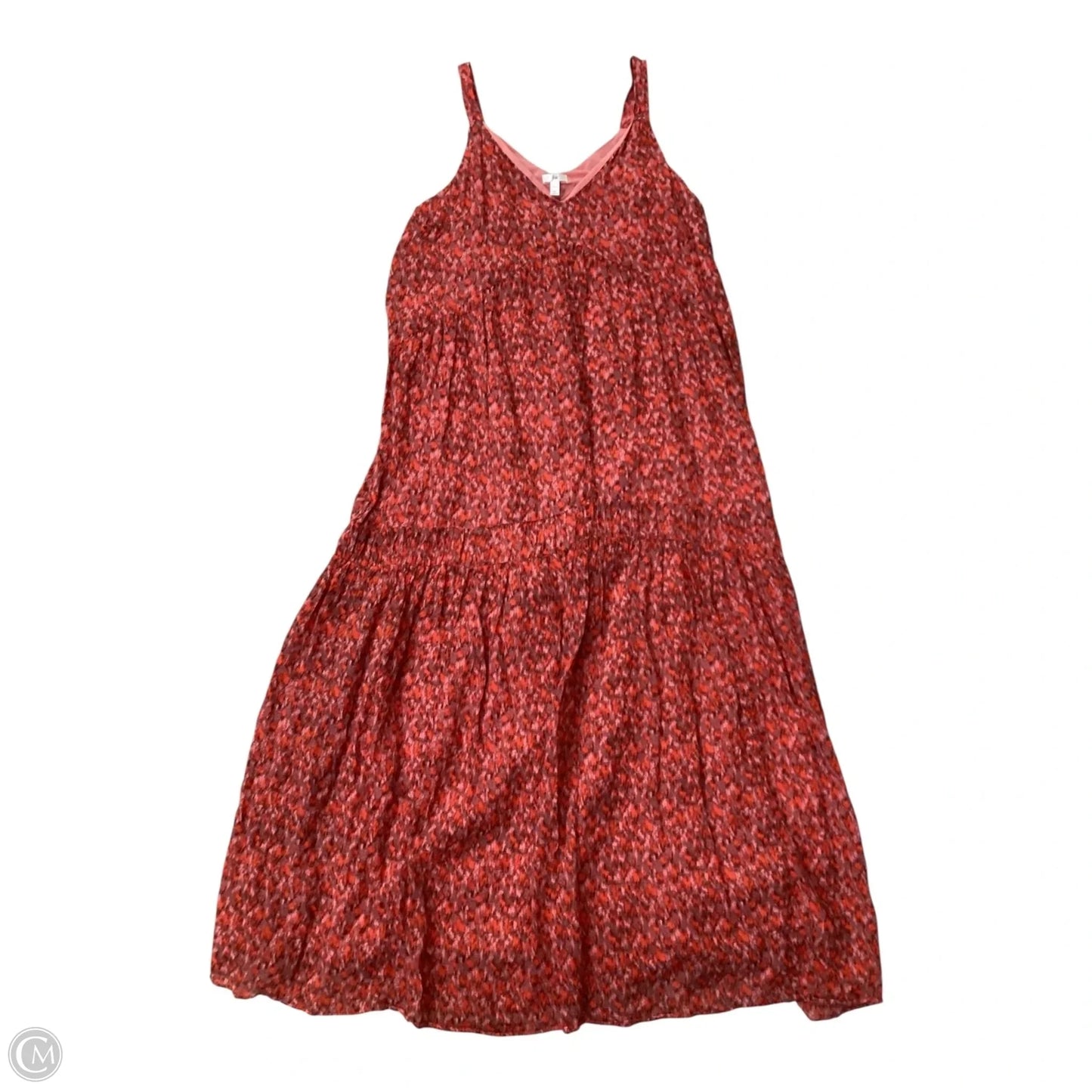 Dress Casual Maxi By Joie In Pink & Red, Size: M