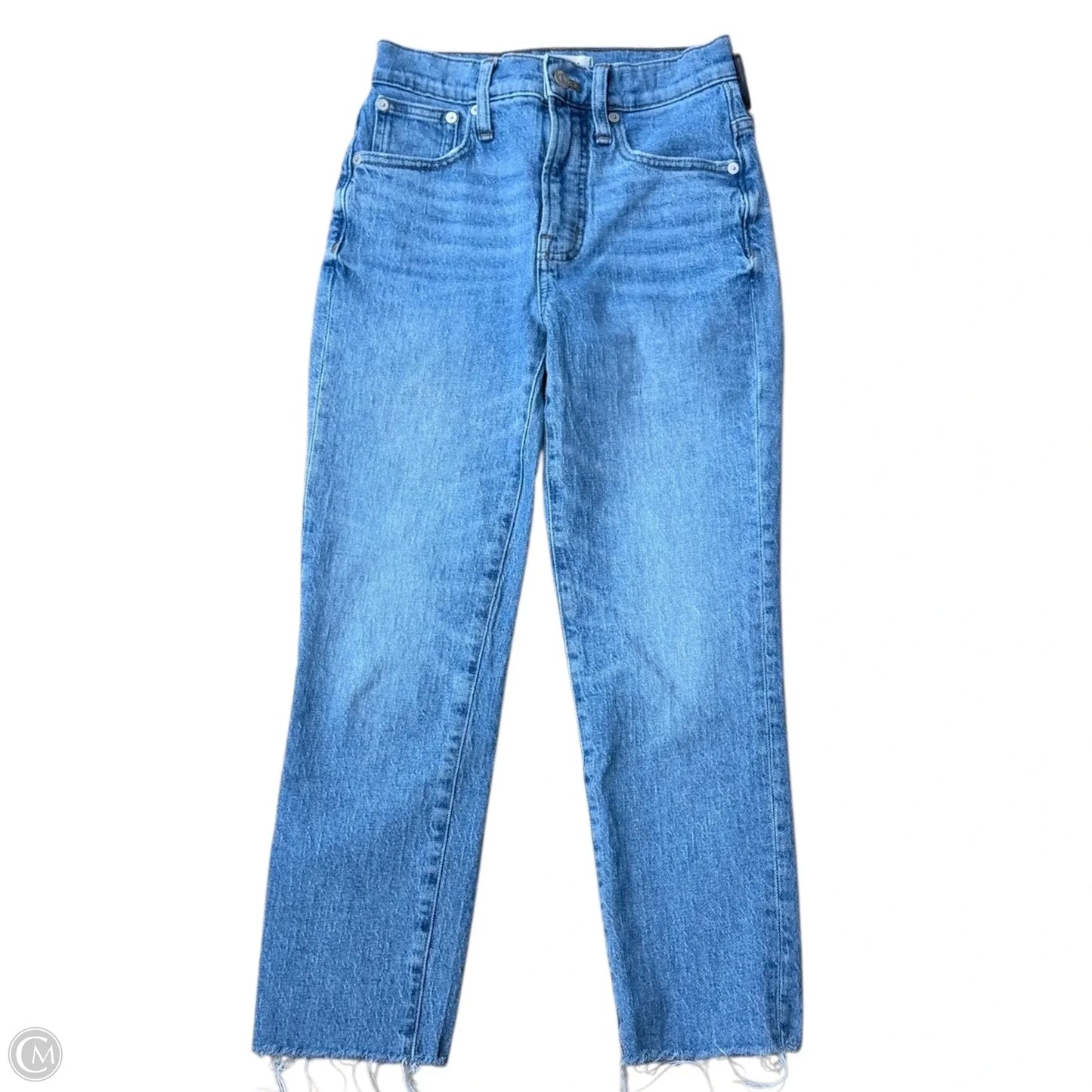Jeans Cropped By Madewell In Blue, Size: 0