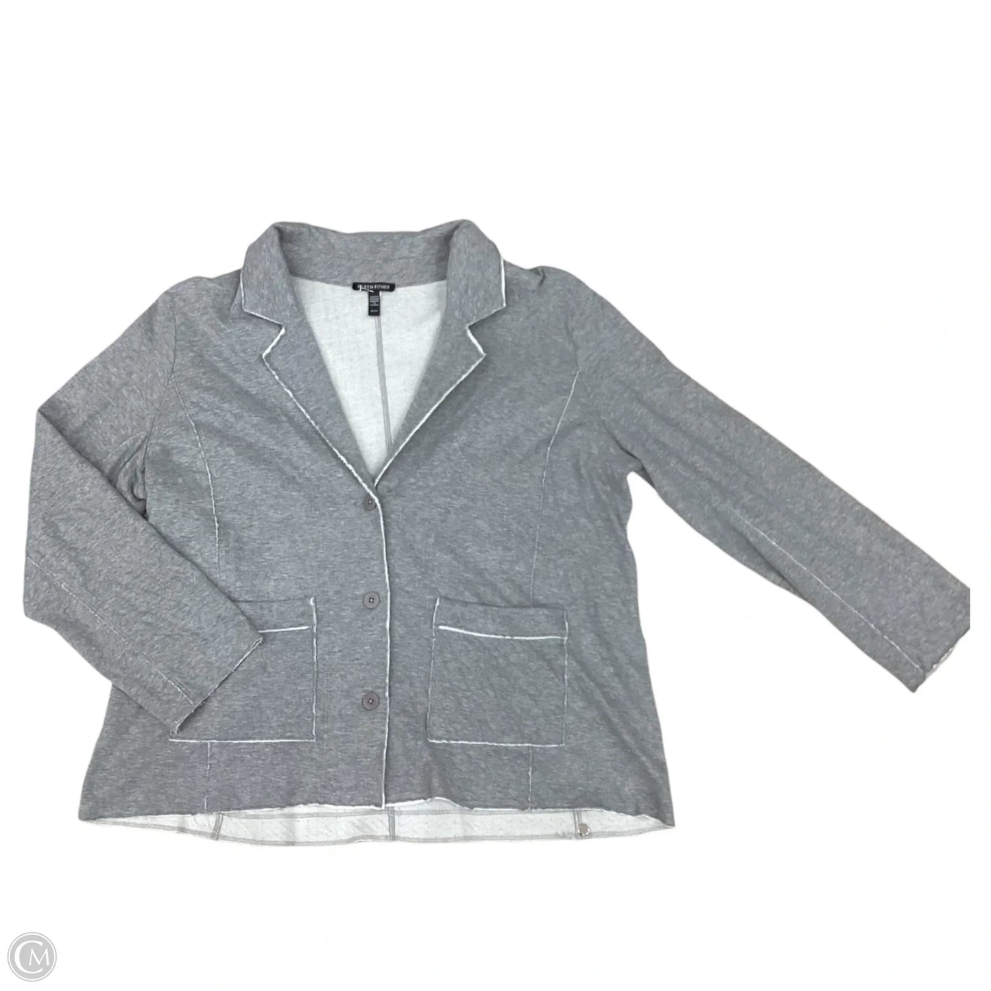 Cardigan By Eileen Fisher In Grey, Size: Xl