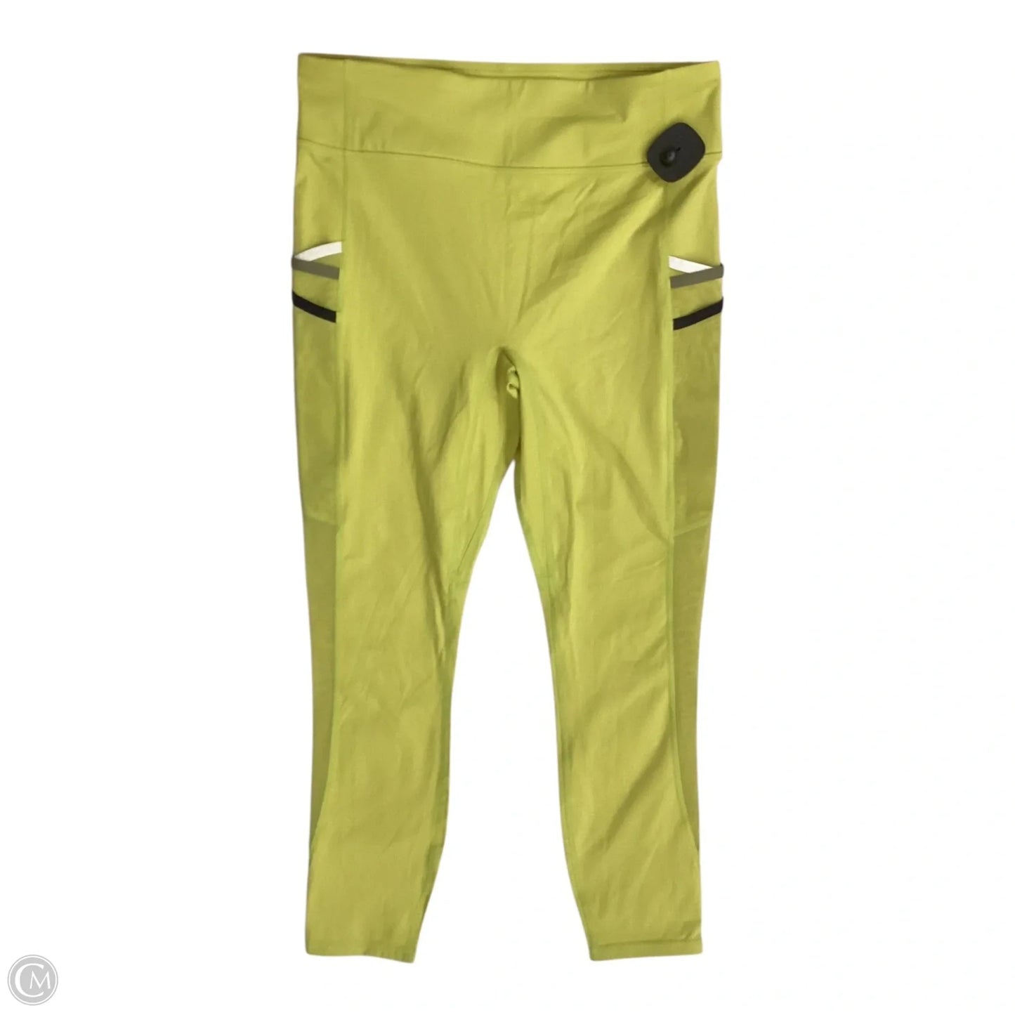 Athletic Leggings By Fabletics In Yellow, Size: L