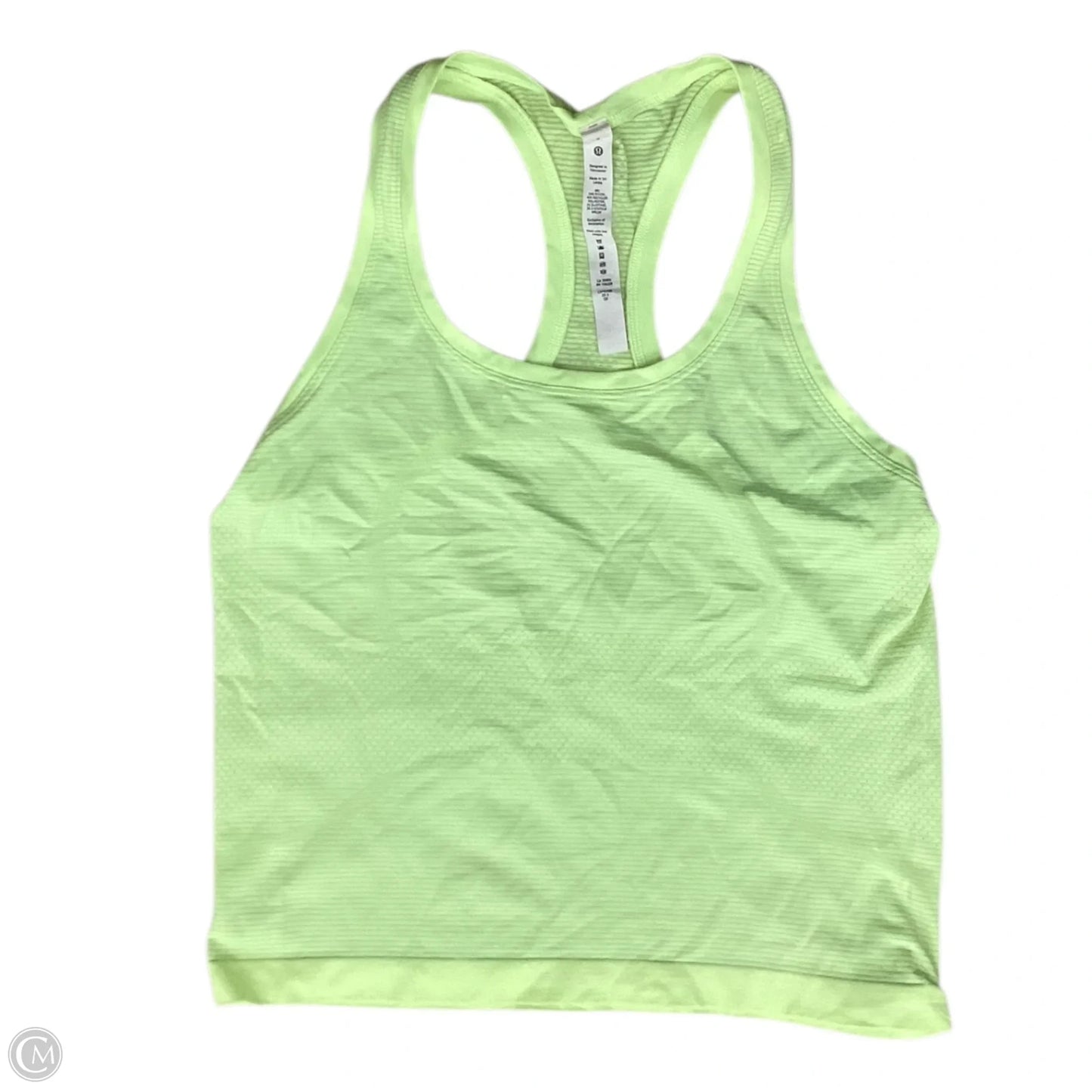 Athletic Tank Top By Lululemon In Green, Size: M