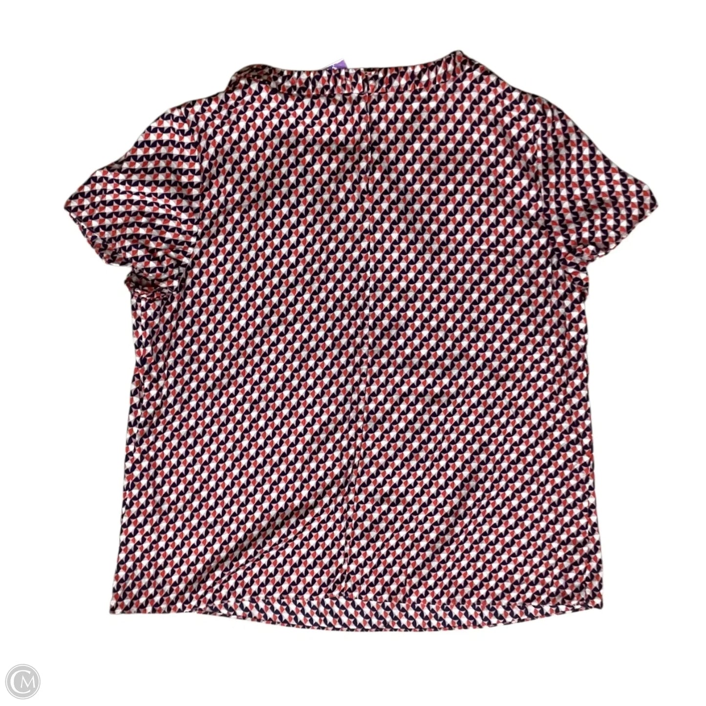 Blouse Short Sleeve By Boden In Pink & Red, Size: Xl