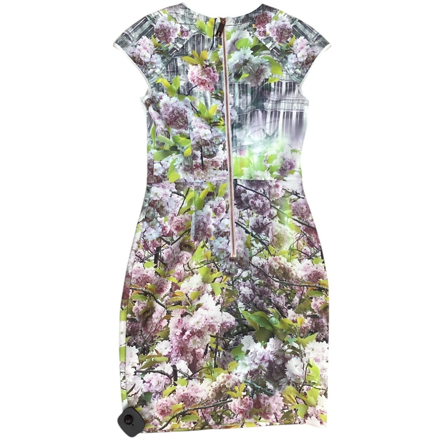 Dress Designer By Ted Baker In Green & Purple, Size: 2