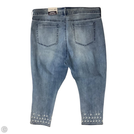 Jeans Skinny By Not Your Daughters Jeans In Blue Denim, Size: 20