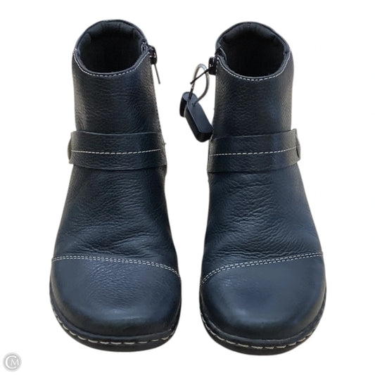 Boots Ankle Flats By Clarks In Black, Size: 6