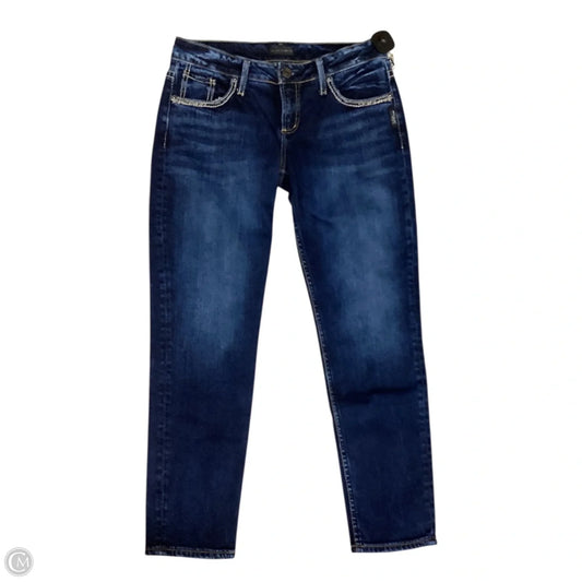 Jeans Boyfriend By Silver In Blue, Size: 4