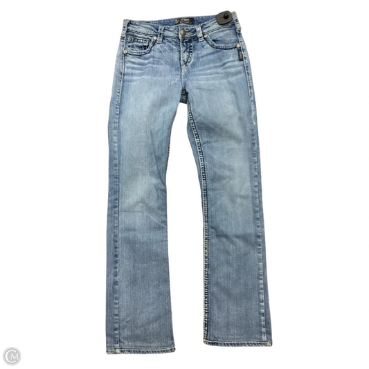 Jeans Boot Cut By Silver In Blue, Size: 4