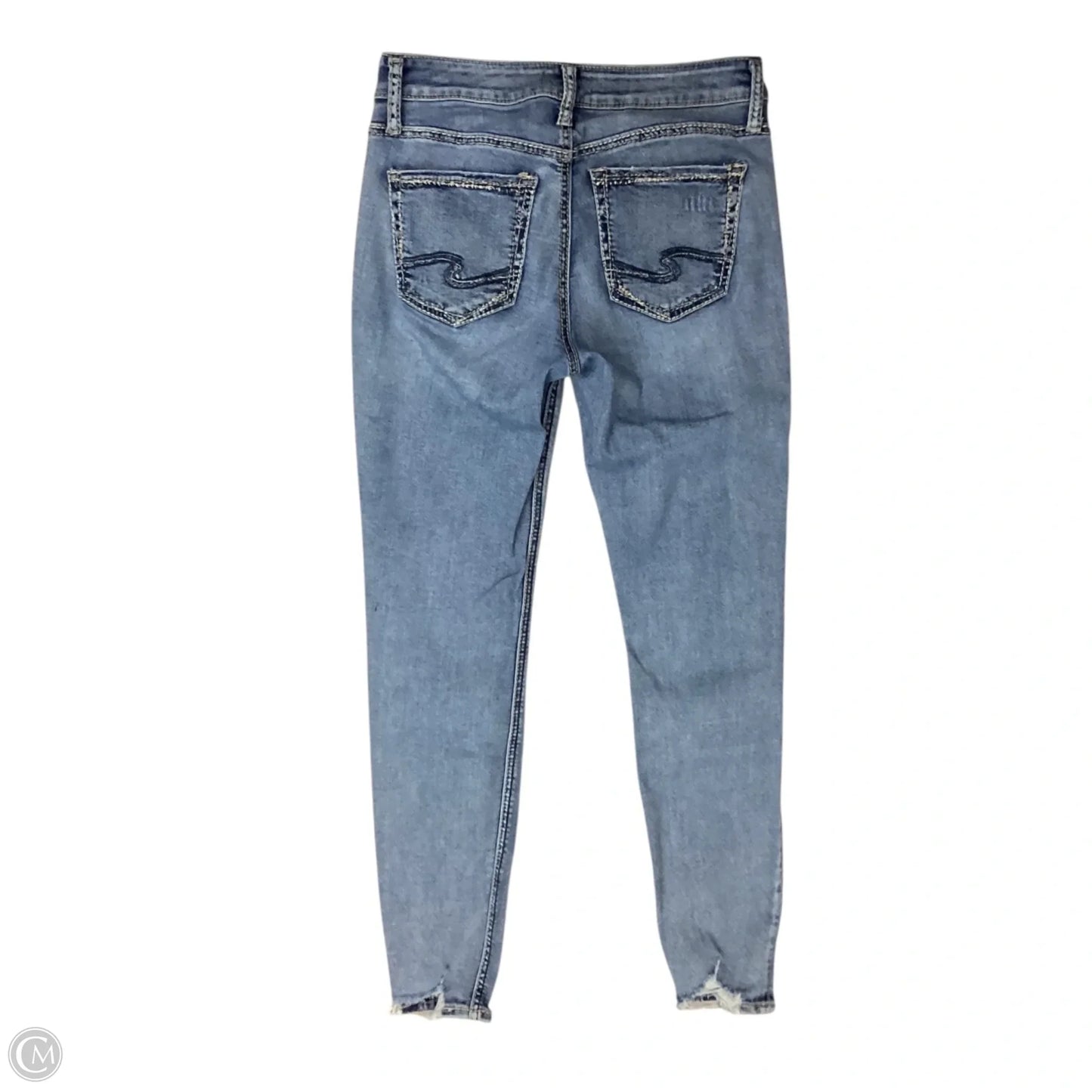 Jeans Straight By Silver In Blue, Size: 4