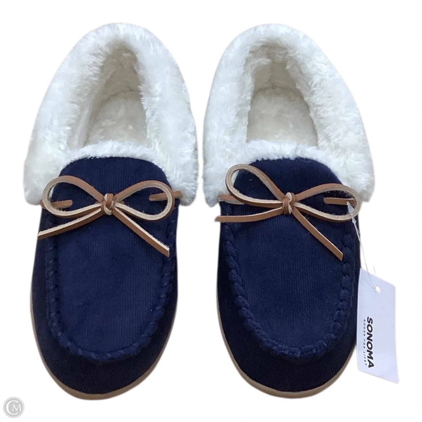 Slippers By Sonoma In Blue & Cream, Size: 7.5