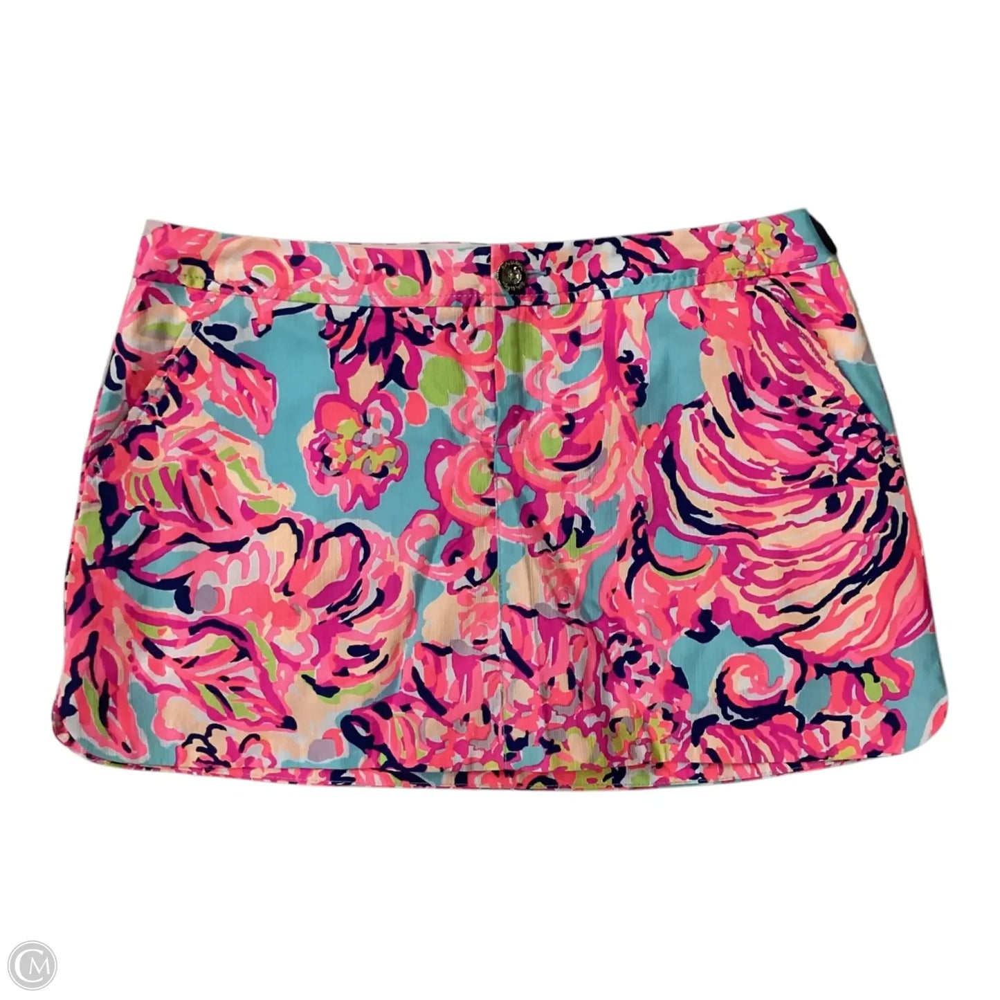 Skort Designer By Lilly Pulitzer In Blue & Pink, Size: 10