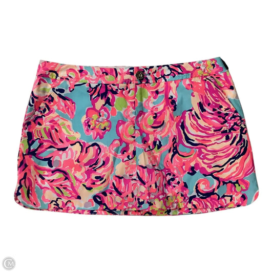 Skort Designer By Lilly Pulitzer In Blue & Pink, Size: 10