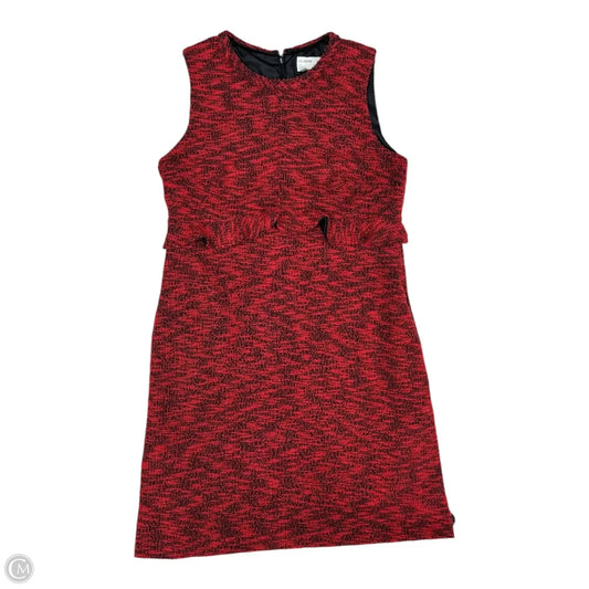 Dress Casual Midi By Anthropologie In Black & Red, Size: S