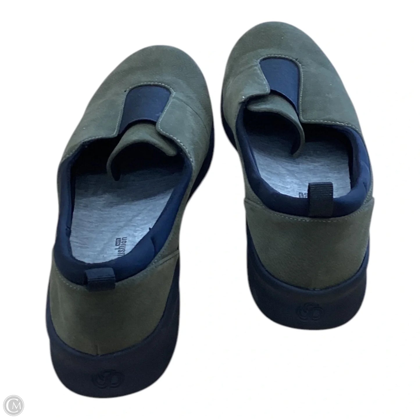 Shoes Flats By Clarks In Black & Green, Size: 10