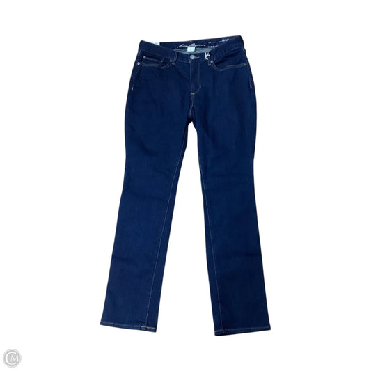 Jeans Straight By Eddie Bauer In Blue Denim, Size: 6