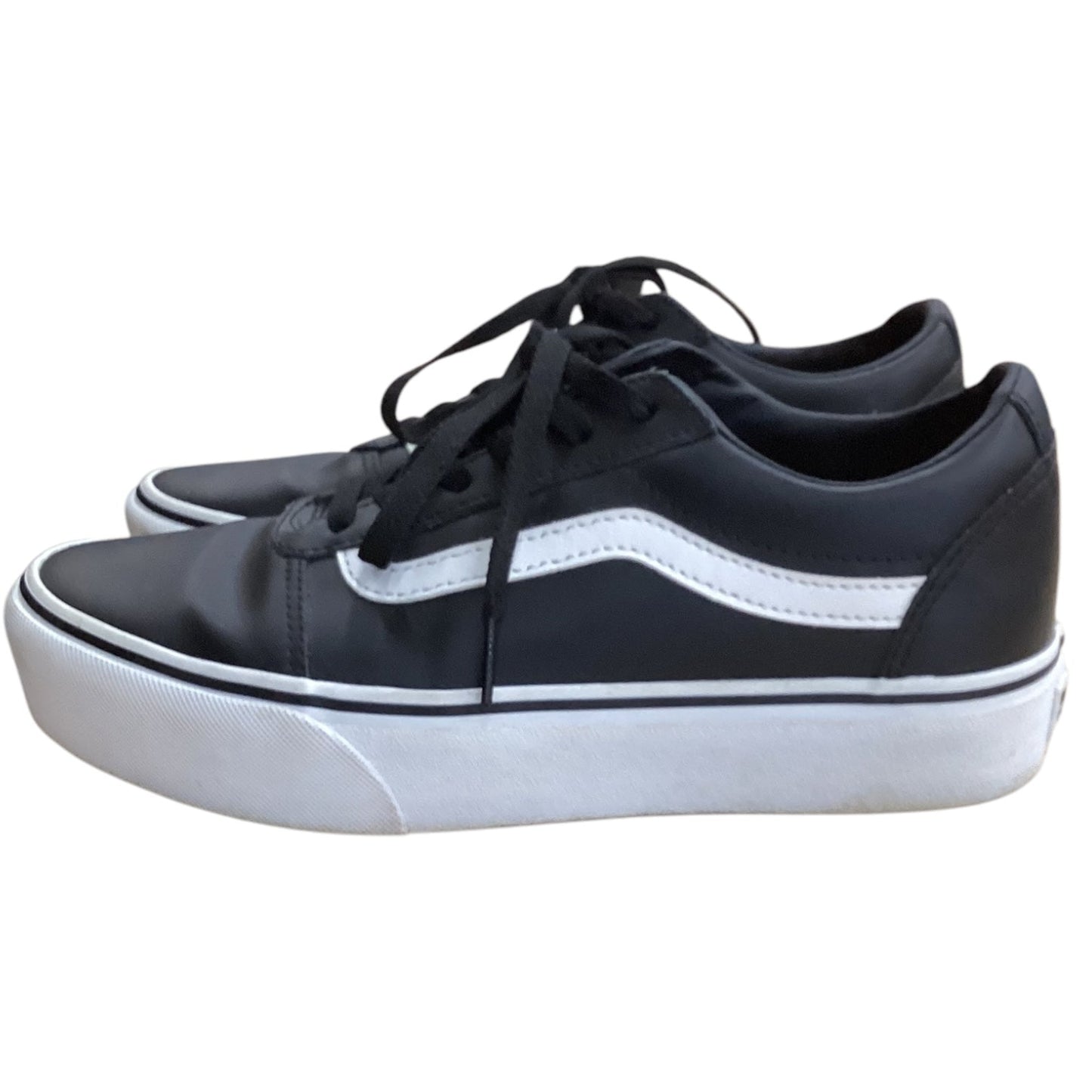 Shoes Sneakers By Vans In Black & White, Size: 8.5