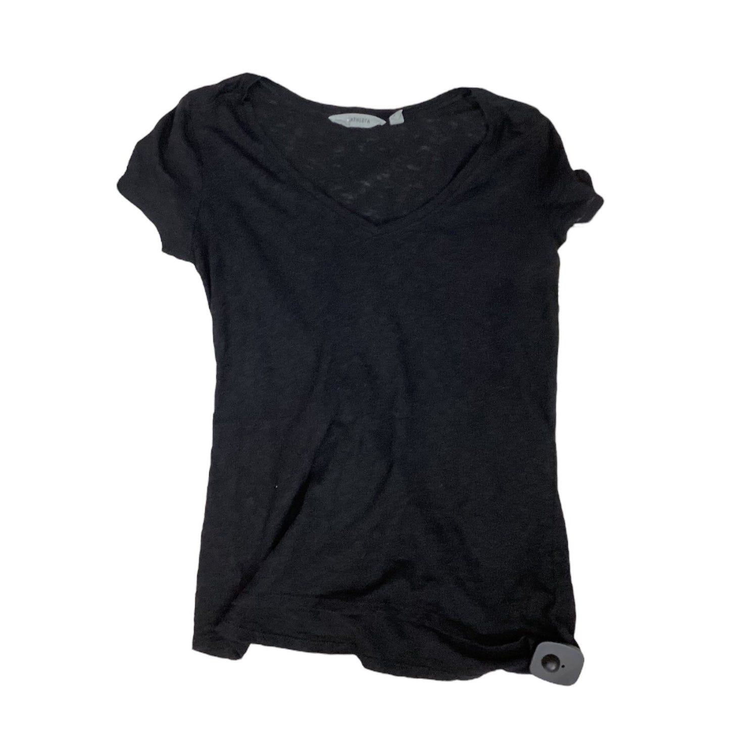 Top Short Sleeve By Athleta In Black, Size: Xs