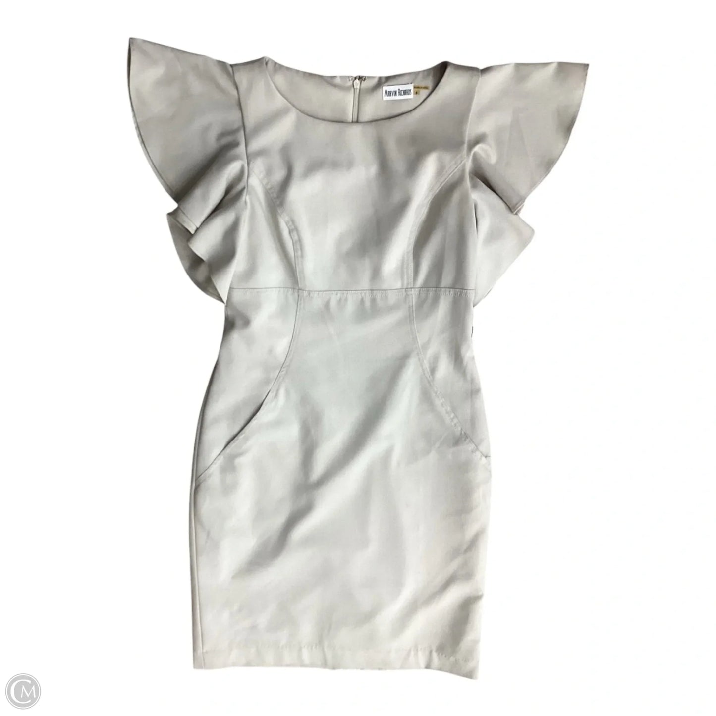Dress Casual Short By Marvin Richards In Cream, Size: S