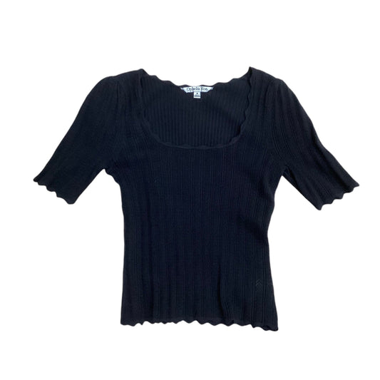 Top Short Sleeve By Ophelia Roe In Black, Size: S