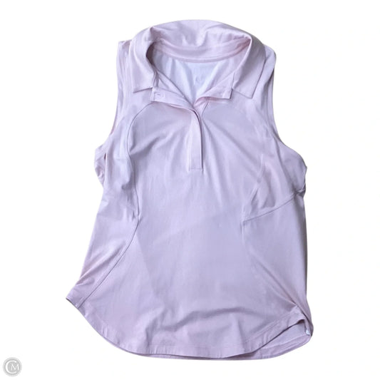 Athletic Tank Top By Lululemon In Pink, Size: M