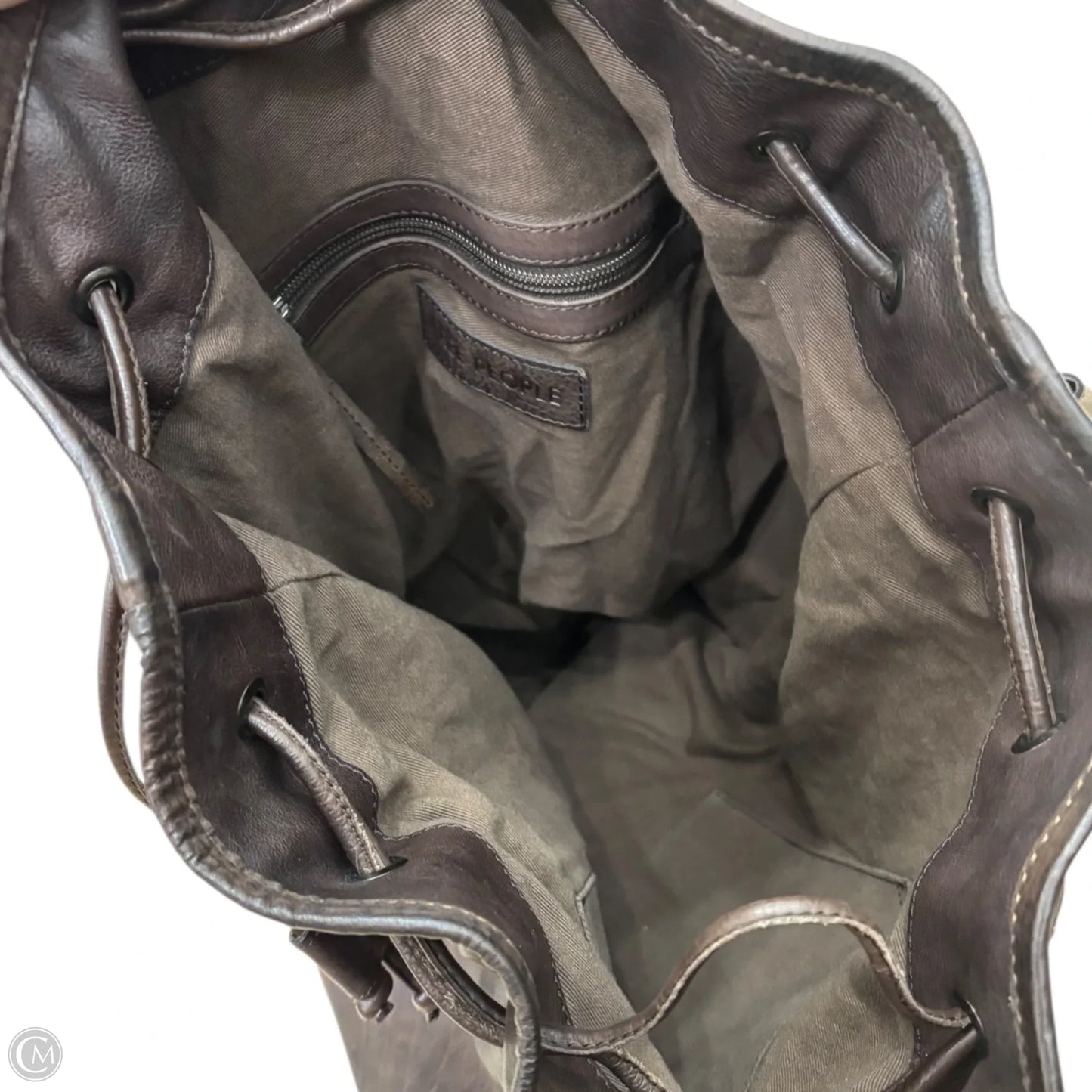 Backpack Leather By Free People, Size: Large