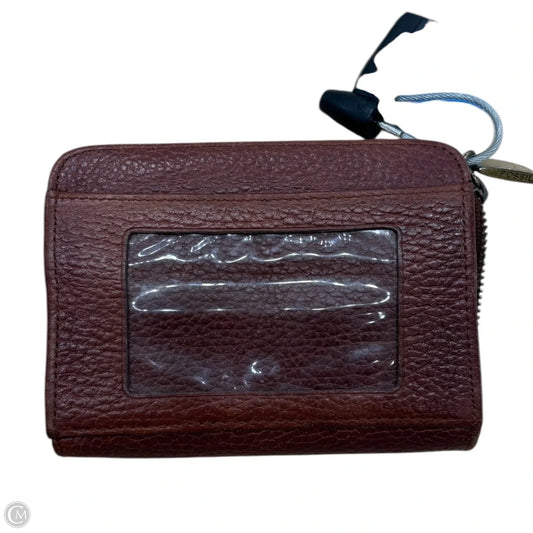 Wallet Leather By Fossil, Size: Medium