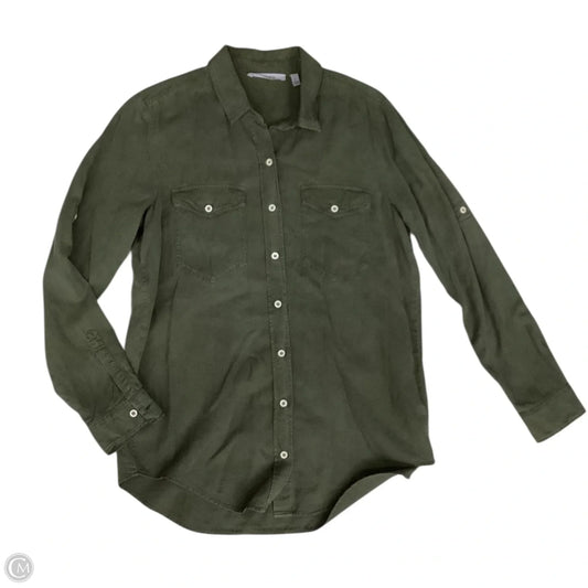 Top Long Sleeve By Athleta In Green, Size: M