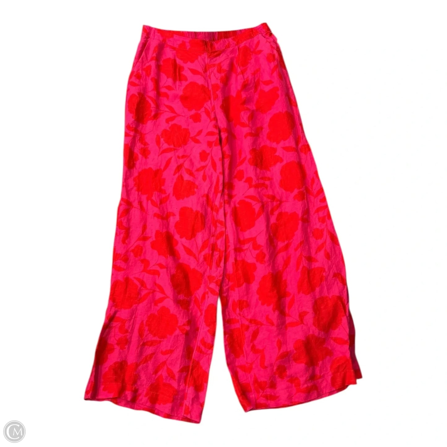 Pants Designer By Kate Spade In Pink & Red, Size: L
