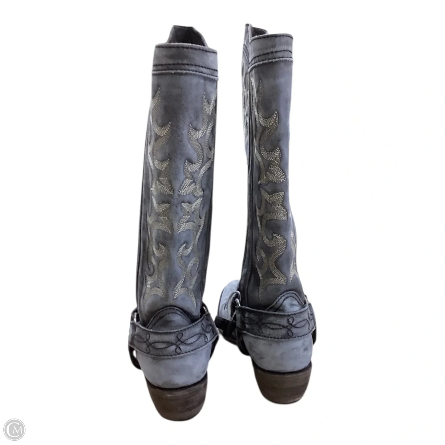 Boots Leather By Cma In Grey, Size: 9.5