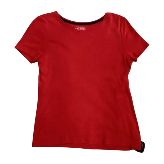 Top Short Sleeve By Talbots In Red, Size: Petite   S