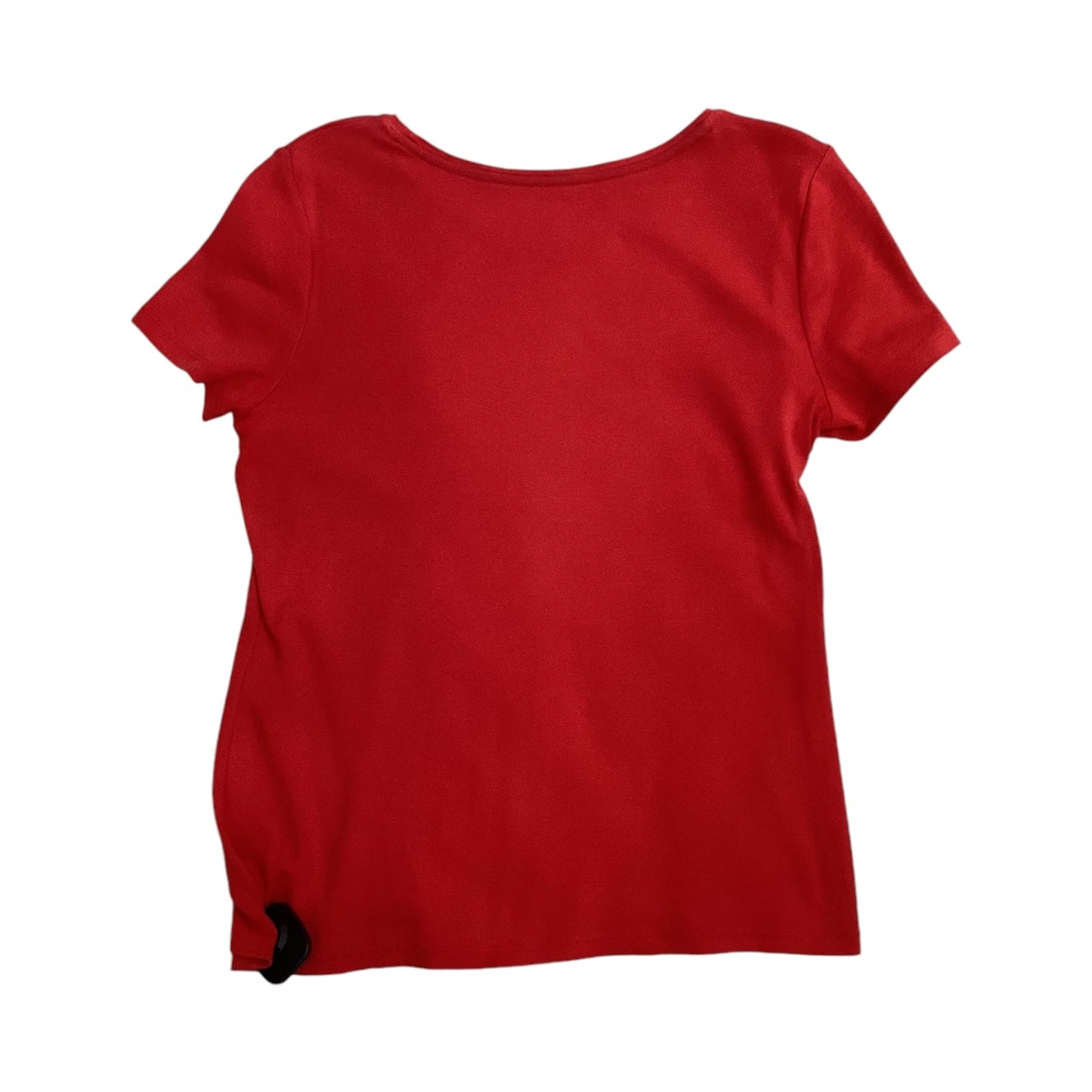 Top Short Sleeve By Talbots In Red, Size: Petite   S