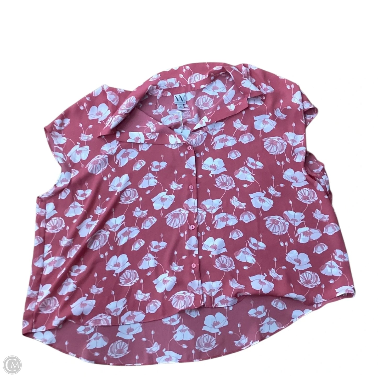 Top Sleeveless By Worthington In Pink, Size: 3x