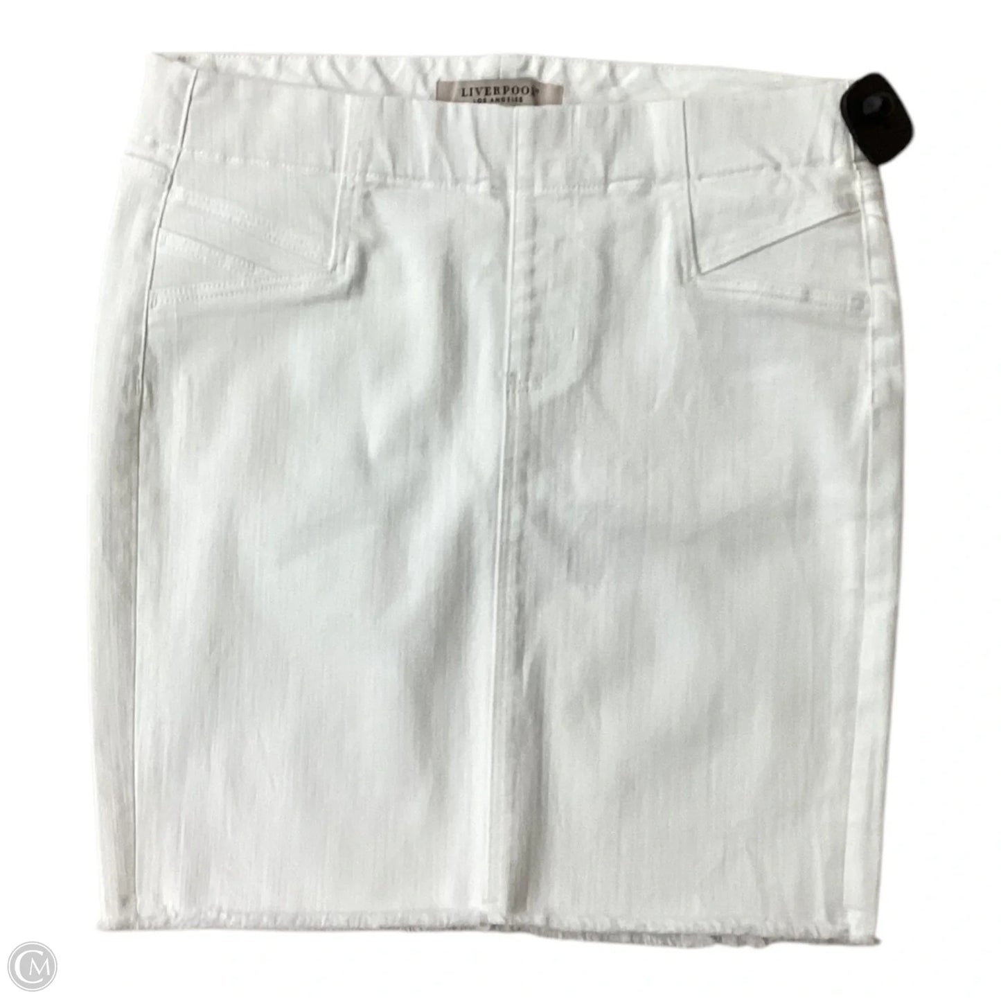 Skirt Midi By Liverpool In White, Size: 4