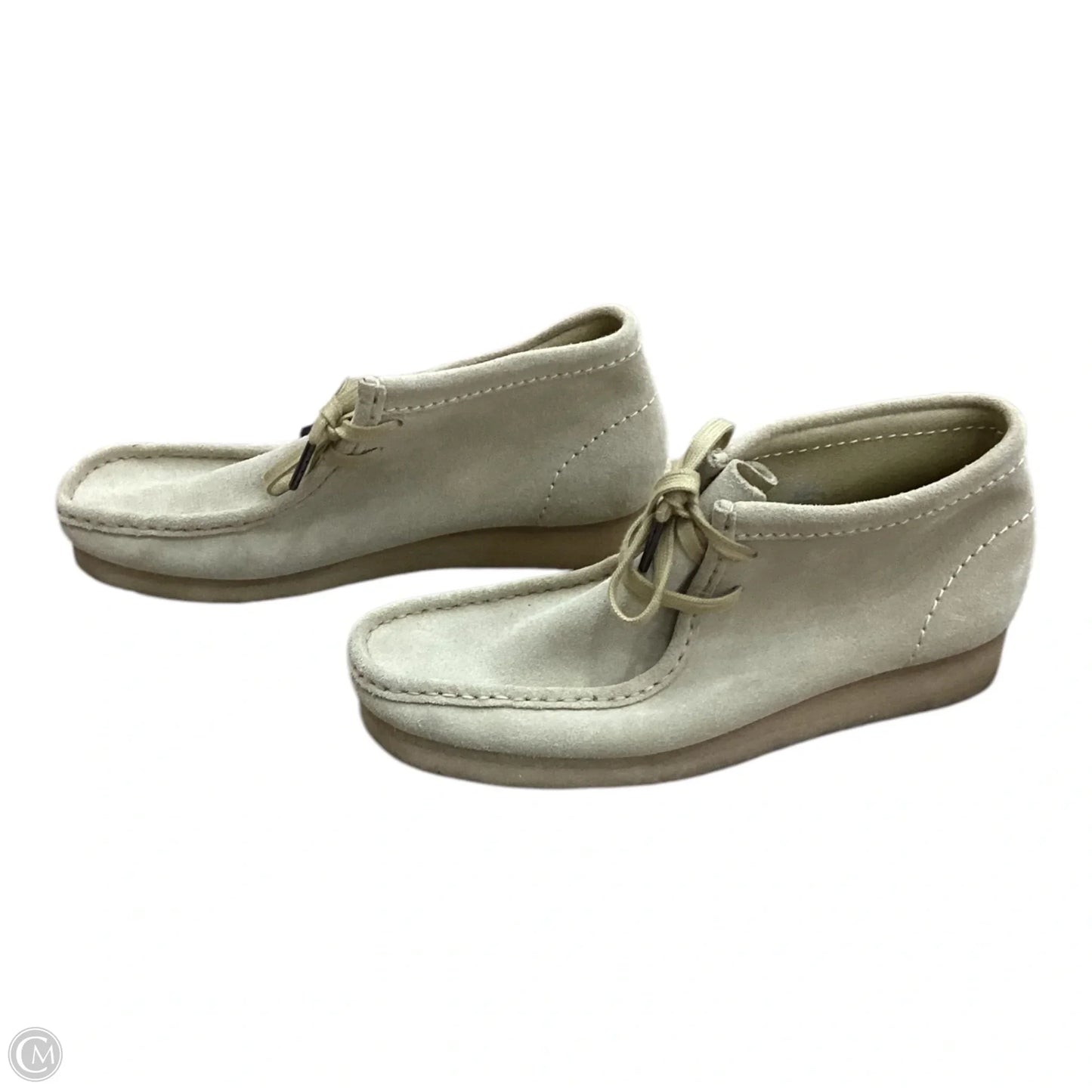 Boots Ankle Flats By Clarks In Tan, Size: 10